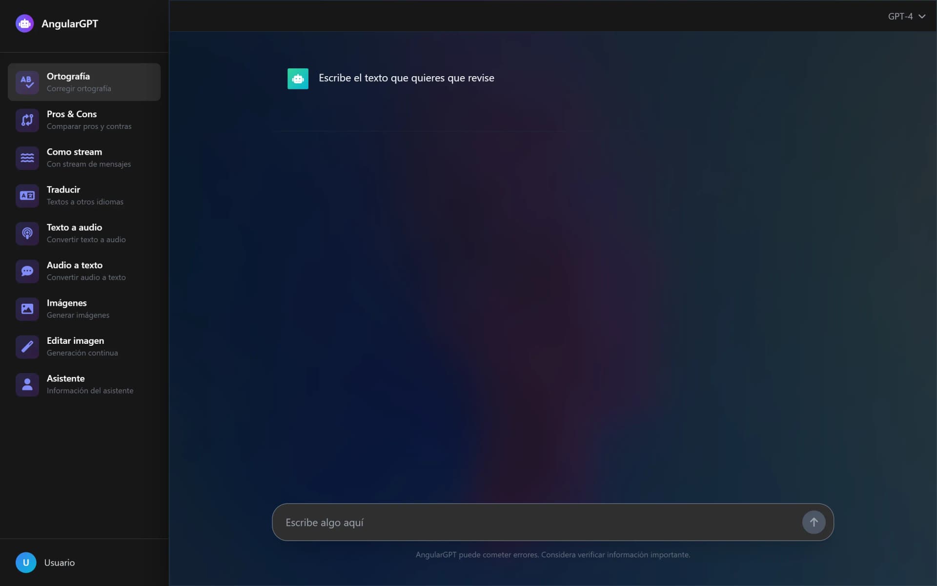 ChatGPT Clone on desktop