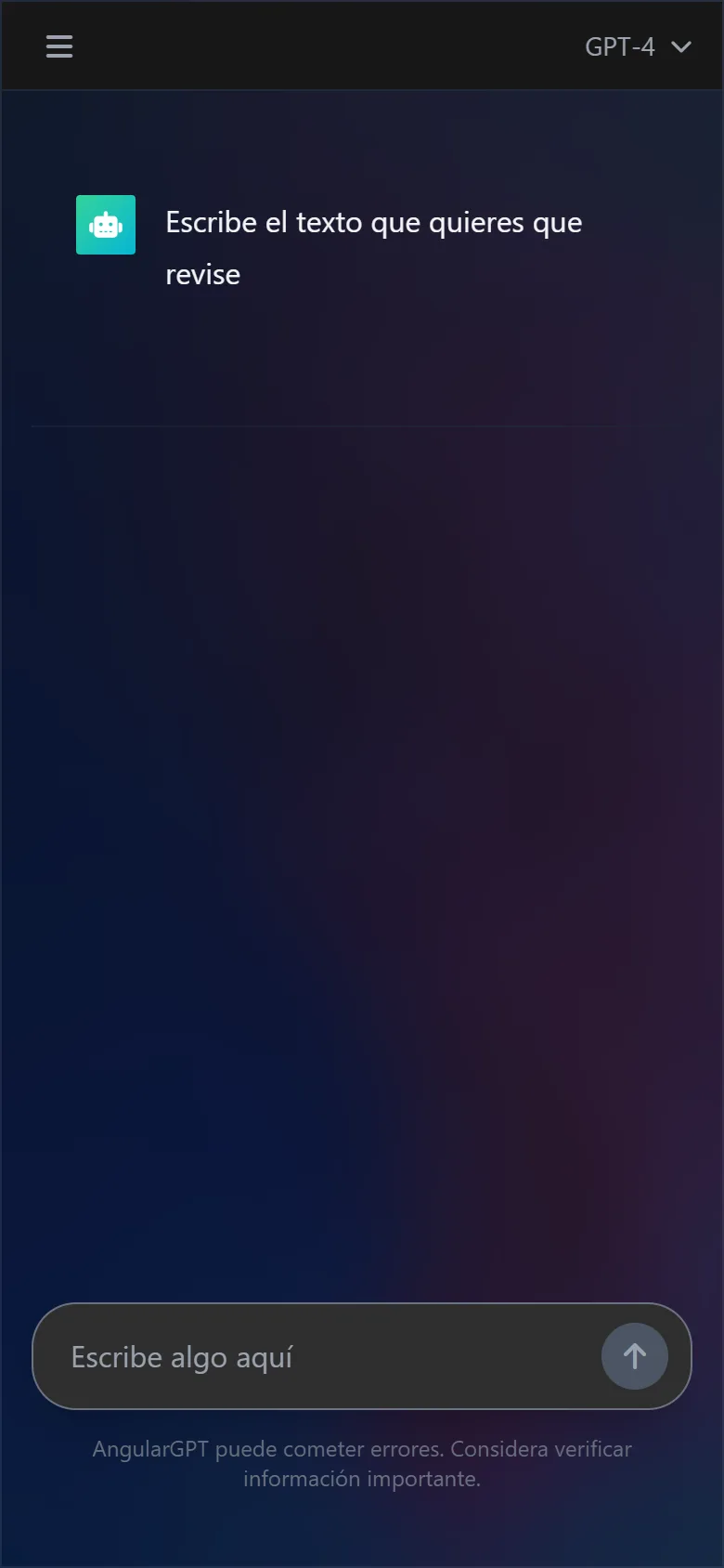 ChatGPT Clone on mobile