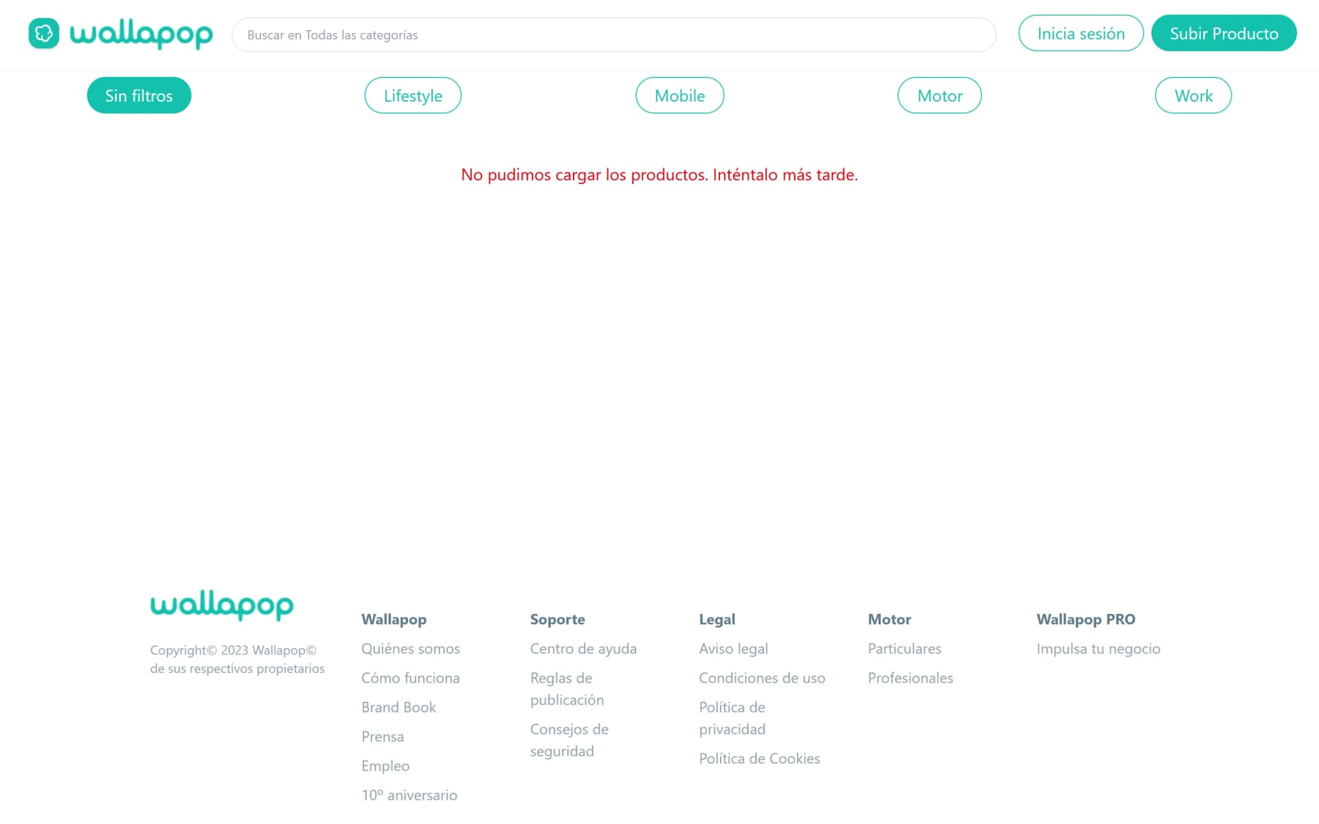Captura de NodePop en escritorio