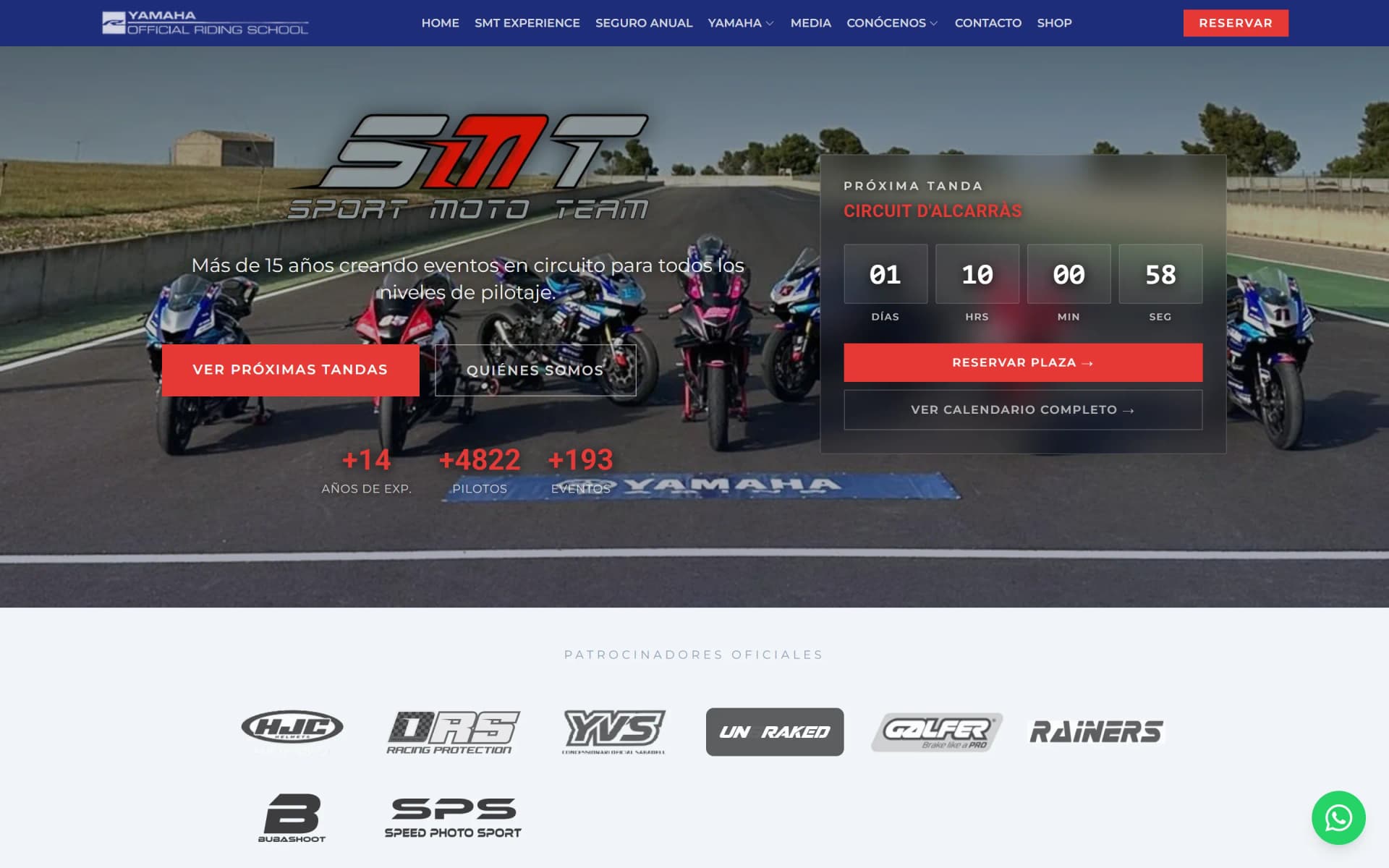 Captura de Sport Moto Team en escritorio